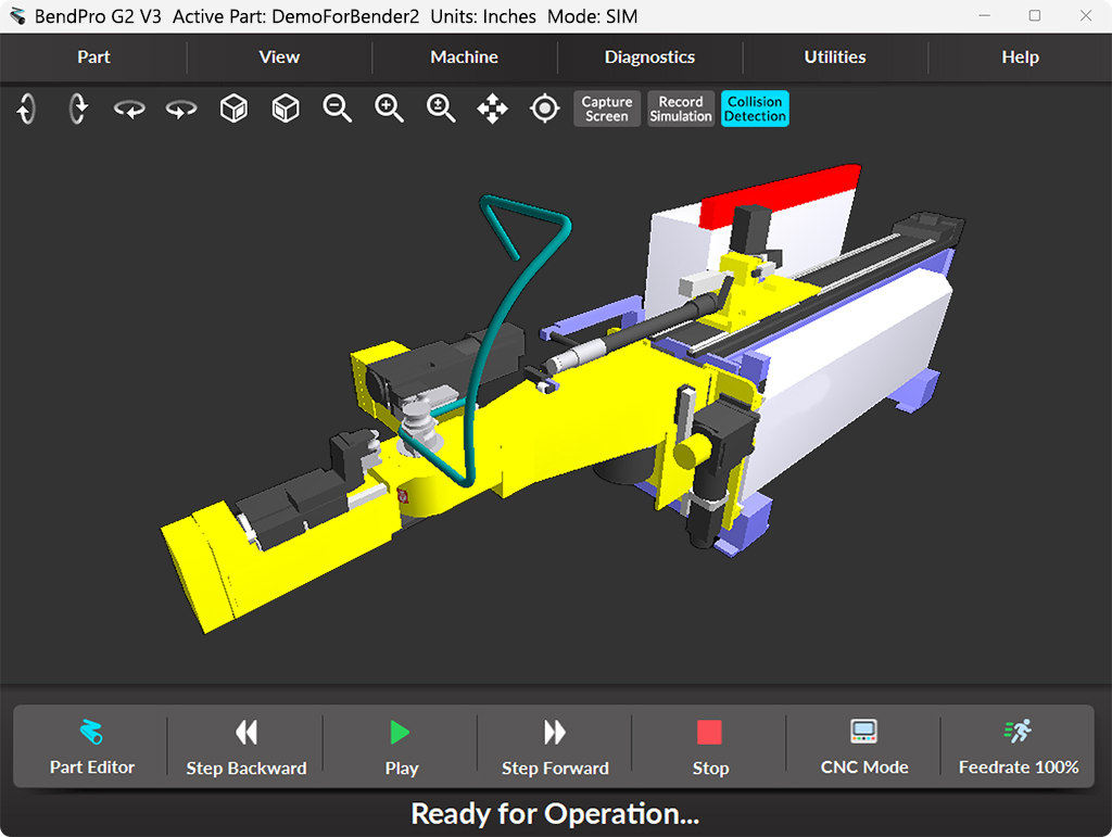 BendPro Control Software SIM 3D Simulation