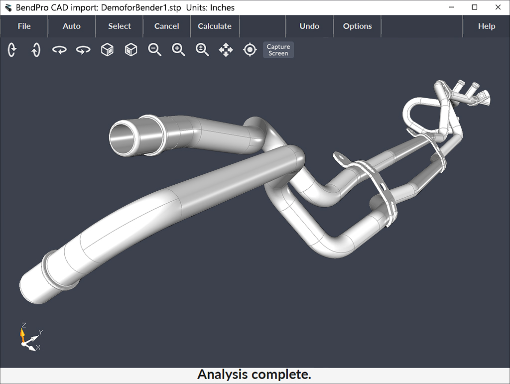 CAD Interface Software tube importing from assemblies