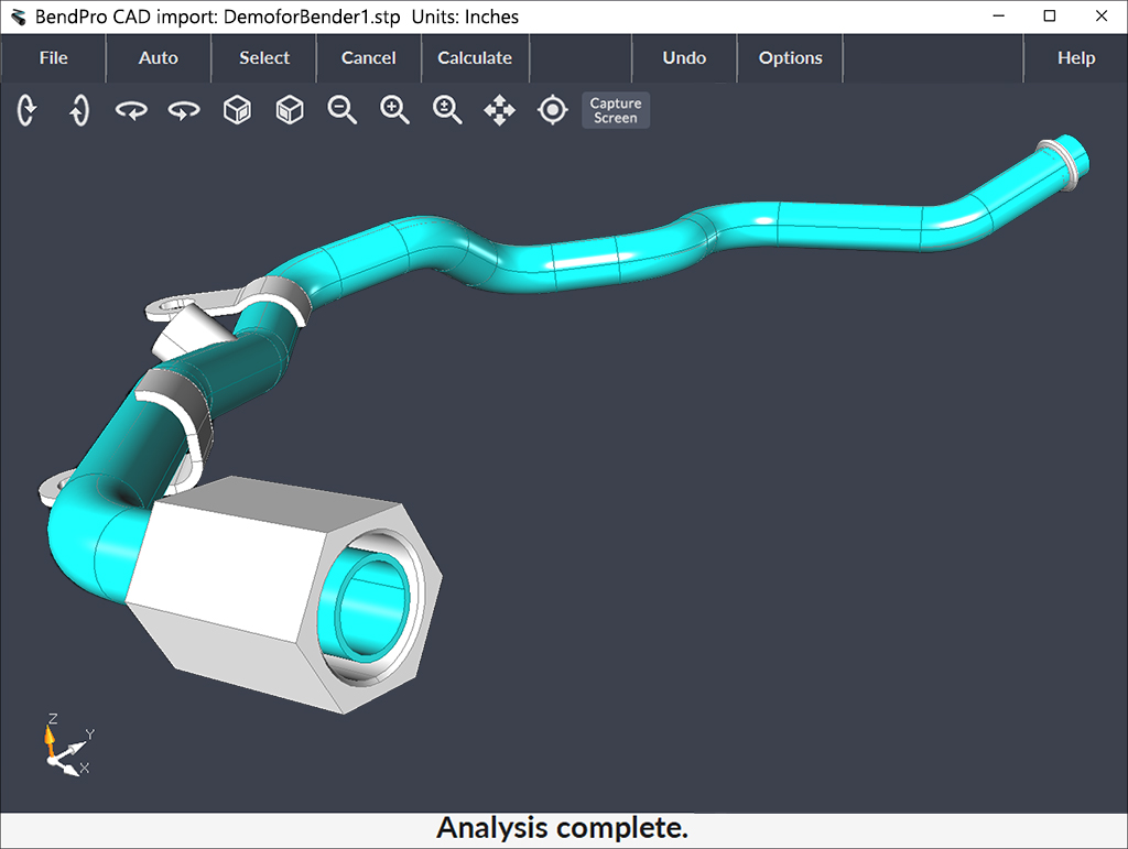 CAD Interface Software Tube Part importing end feature